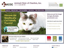 Tablet Screenshot of animalclinicofchardon.com